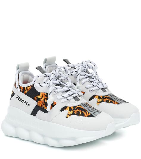 white Versace sneakers